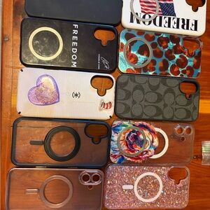 Assorted Phone Cases - Black, White, Multicolor